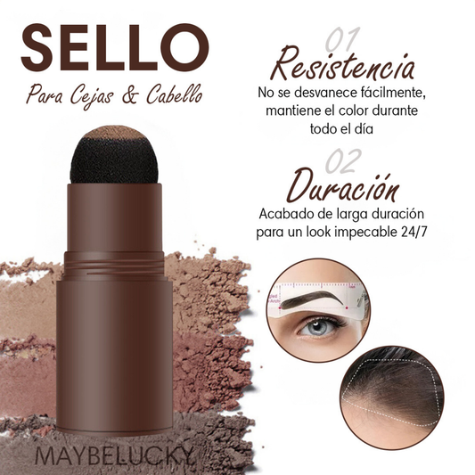 Kit Sello para Cejas en Polvo con 3 Plantillas – Definición Natural