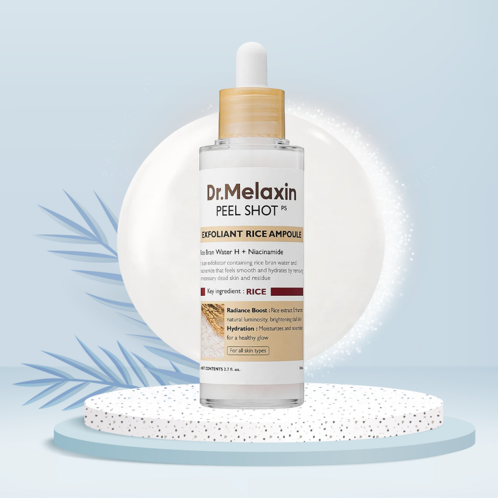 Combo Ampolla Exfoliante de Arroz Blanco y Negro Dr.Melaxin, Peel Shot