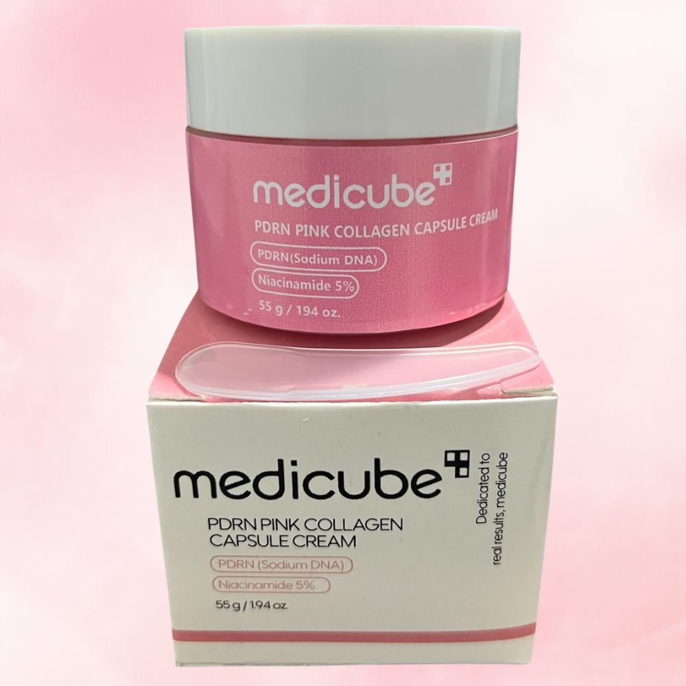Crema Medicube de Cápsulas de PDRN – Crema Hidratante de Cápsulas Rosas